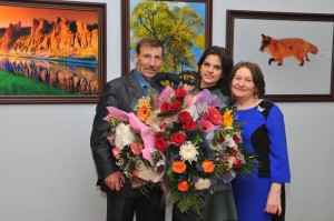Юрий Коковин с женой Галиной и дочерью Дашей на презент